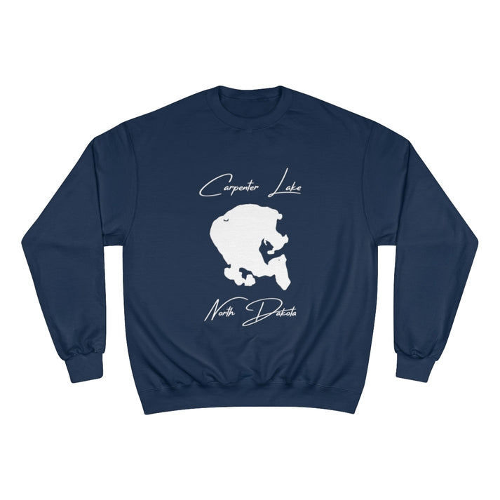 North  Dakota  Carpenter  Lake  Sweatshirt  front  position  view  from  front  navy.webp