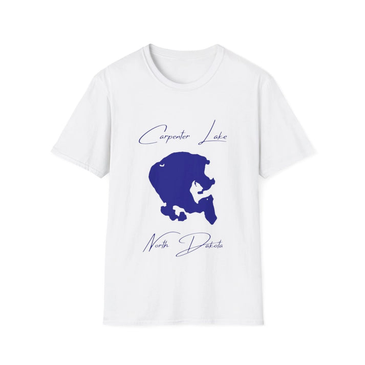 North  Dakota  Carpenter  Lake  T-shirt  front  position  view  from  front  white.webp