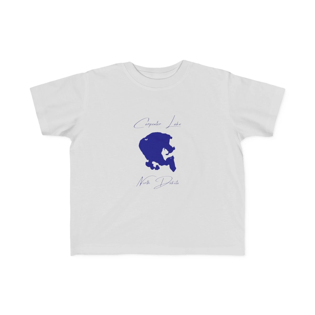 North  Dakota  Carpenter  Lake  Toddler  T-shirt  front  position  view  from  front  silver.webp