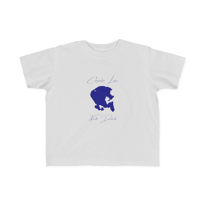 North  Dakota  Carpenter  Lake  Toddler  T-shirt  front  position  view  from  front  silver.webp