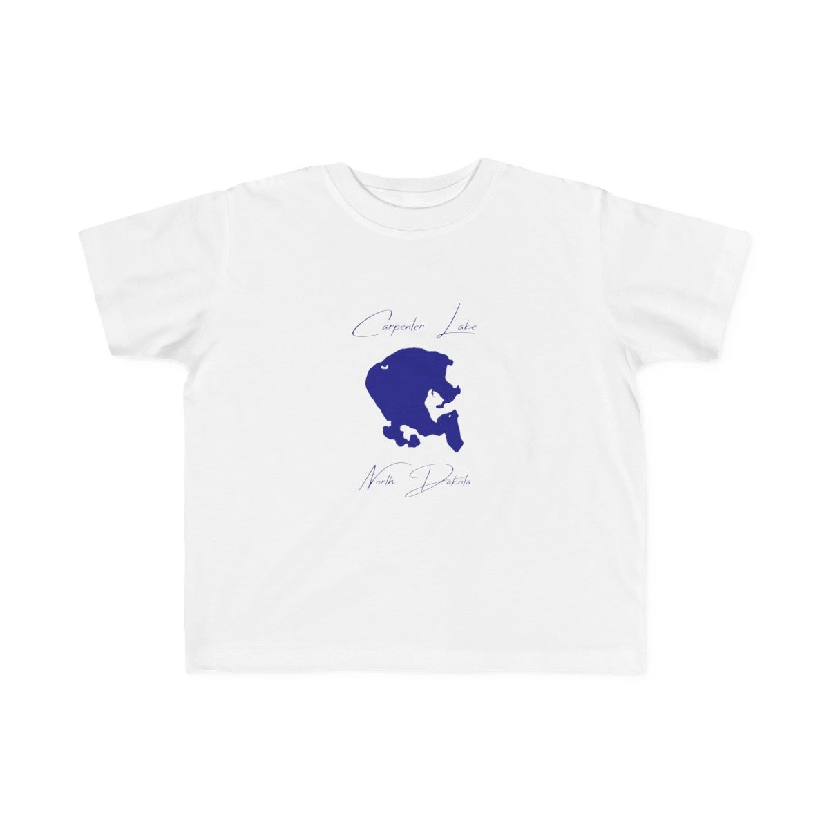 North  Dakota  Carpenter  Lake  Toddler  T-shirt  front  position  view  from  front  white.webp