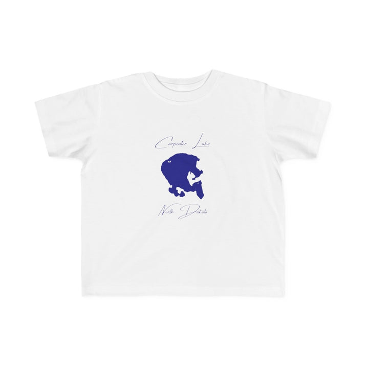 North  Dakota  Carpenter  Lake  Toddler  T-shirt  front  position  view  from  front  white.webp