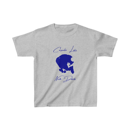 North  Dakota  Carpenter  Lake  Youth  T-shirt  front  position  view  from  front  sport  grey.webp