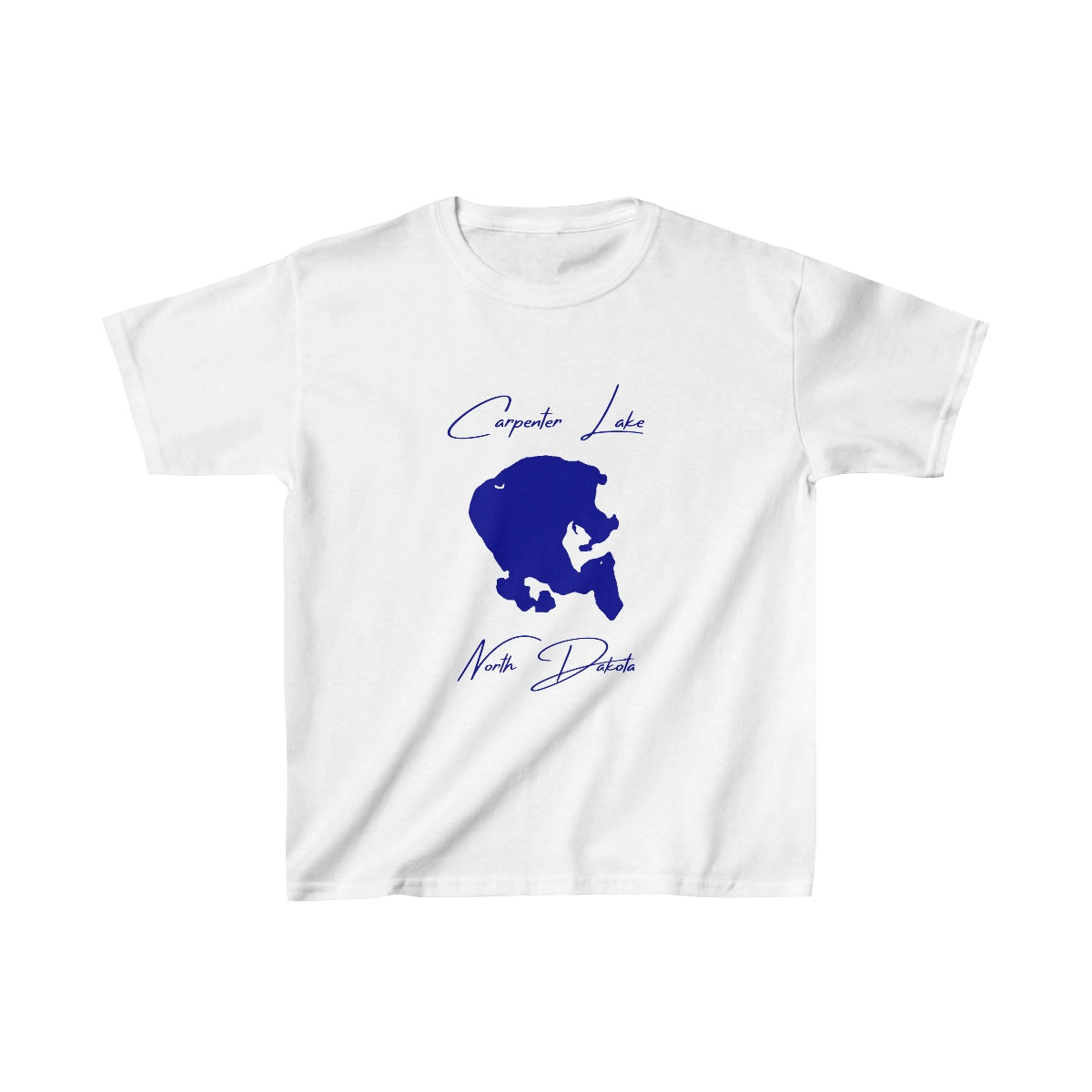 North  Dakota  Carpenter  Lake  Youth  T-shirt  front  position  view  from  front  white.webp