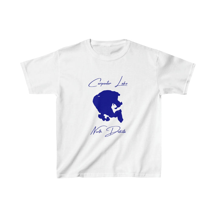 North  Dakota  Carpenter  Lake  Youth  T-shirt  front  position  view  from  front  white.webp