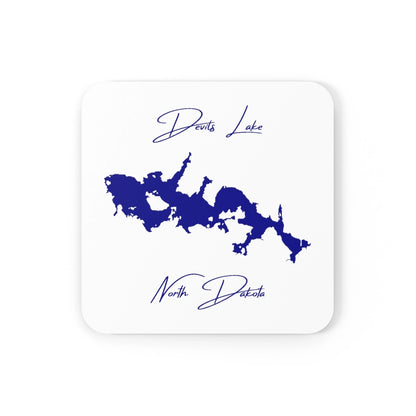 North  Dakota  Devils  Lake  Coaster  Set  front  position  view  from  front  3.75  x  3.75.webp