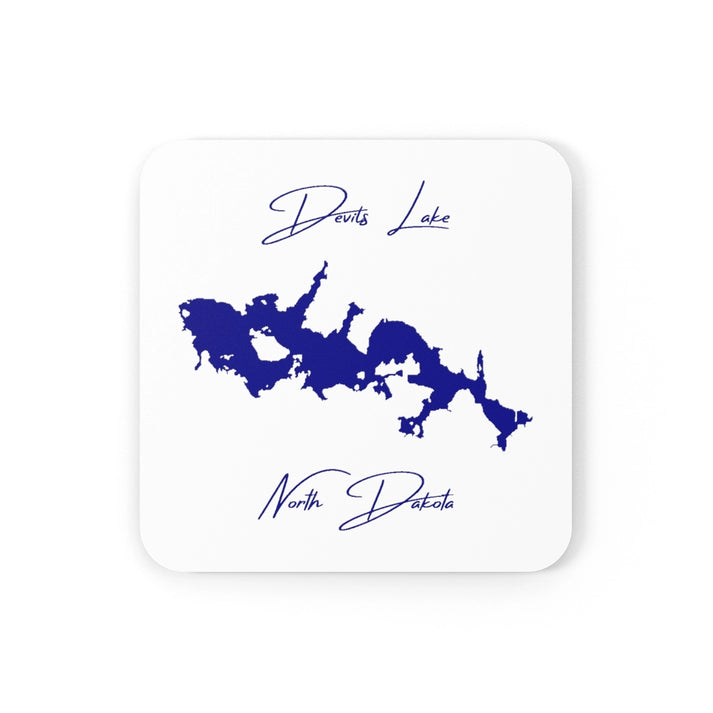 North  Dakota  Devils  Lake  Coaster  Set  front  position  view  from  front  3.75  x  3.75.webp