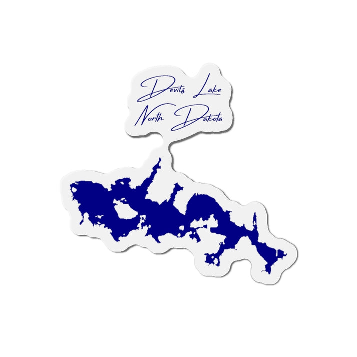 North  Dakota  Devils  Lake  Die  Cut  Magnet  front  position  view  from  front  4  x  4.webp