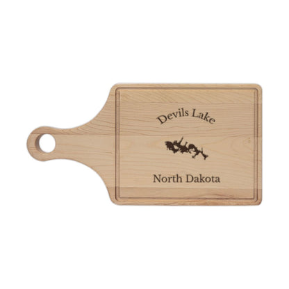 North  Dakota  Devils  Lake  Engraved  Cutting  Board  front  position  view  from  front  maple.webp