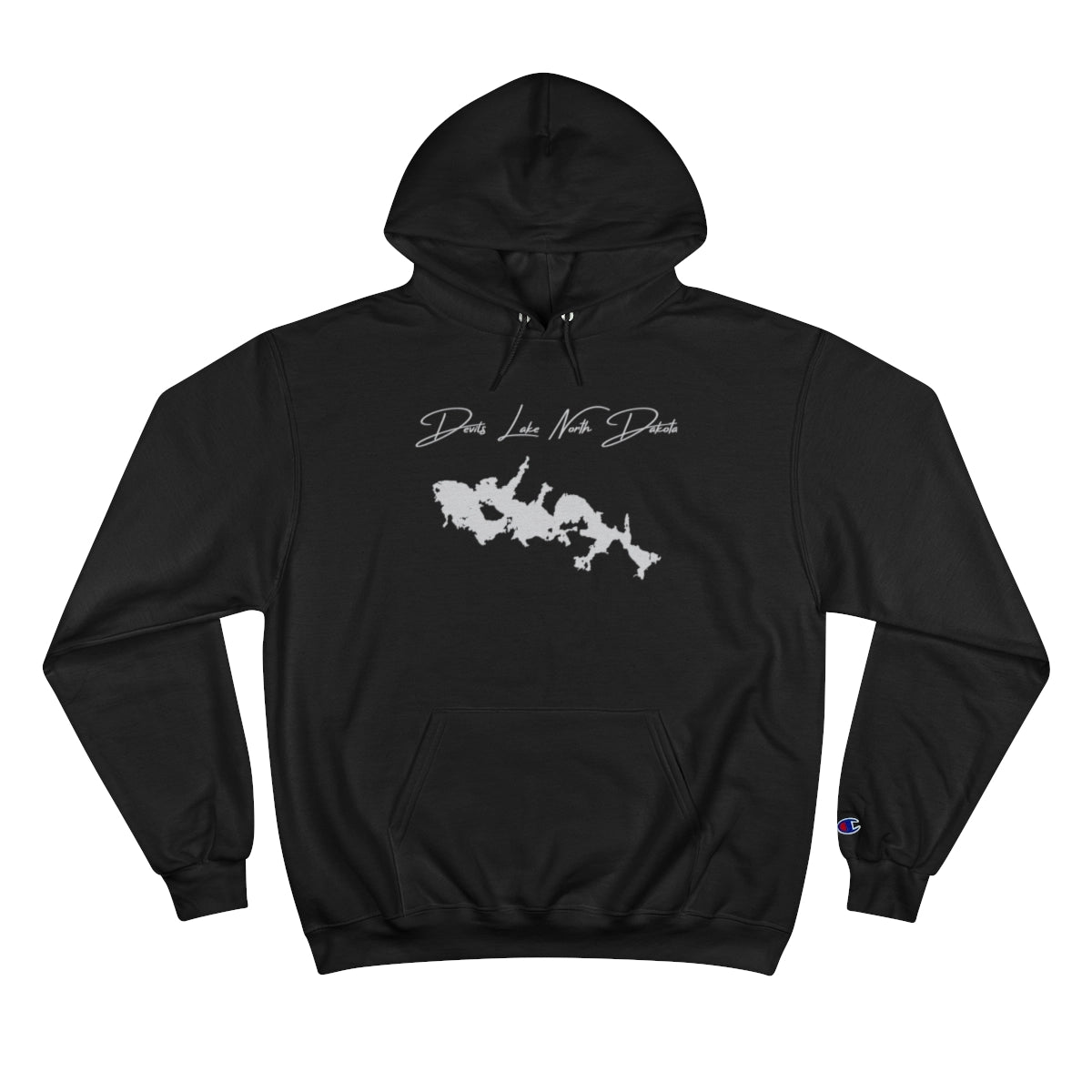 North  Dakota  Devils  Lake  Hoodie  front  position  view  from  front  black.webp