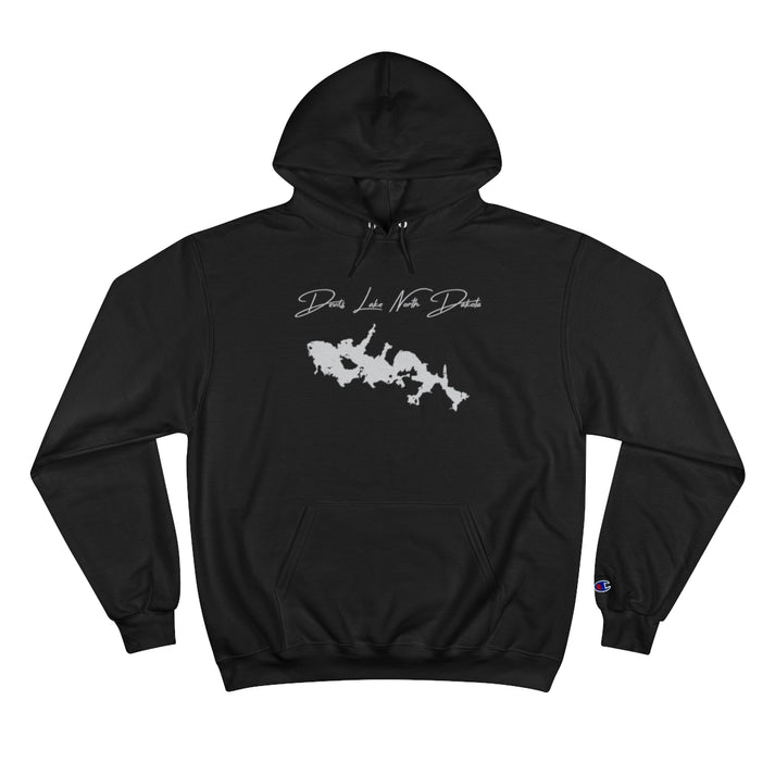 North  Dakota  Devils  Lake  Hoodie  front  position  view  from  front  black.webp
