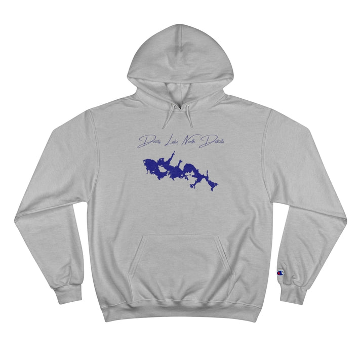 North  Dakota  Devils  Lake  Hoodie  front  position  view  from  front  light  steel.webp