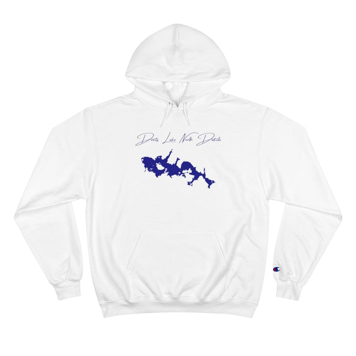 North  Dakota  Devils  Lake  Hoodie  front  position  view  from  front  white.webp