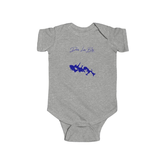 North  Dakota  Devils  Lake  Onesie  front  position  view  from  front  heather.webp