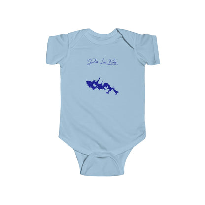 North  Dakota  Devils  Lake  Onesie  front  position  view  from  front  light  blue.webp
