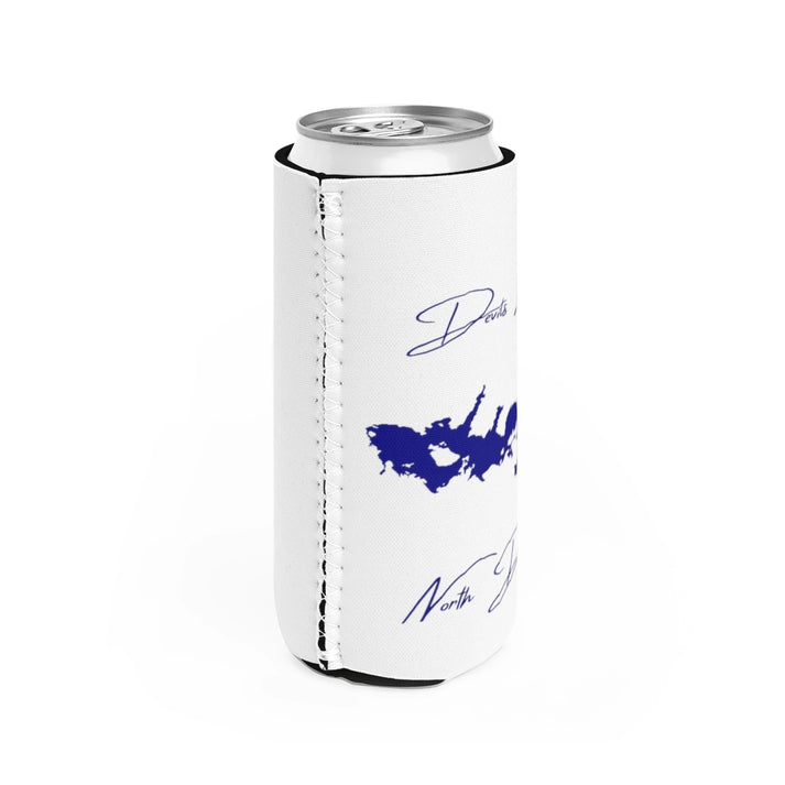 North  Dakota  Devils  Lake  Slim  Can  Koozie  all  position  view  from  right  white.webp
