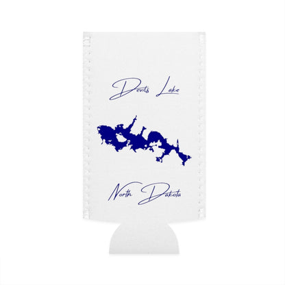 North  Dakota  Devils  Lake  Slim  Can  Koozie  front  position  view  from  flat-front  white.webp