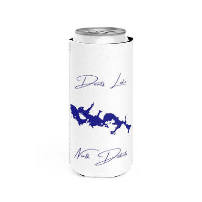North  Dakota  Devils  Lake  Slim  Can  Koozie  front  position  view  from  front  white.webp