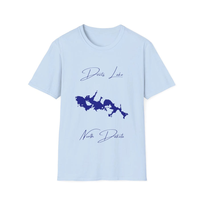 North  Dakota  Devils  Lake  T-shirt  front  position  view  from  front  light  blue.webp