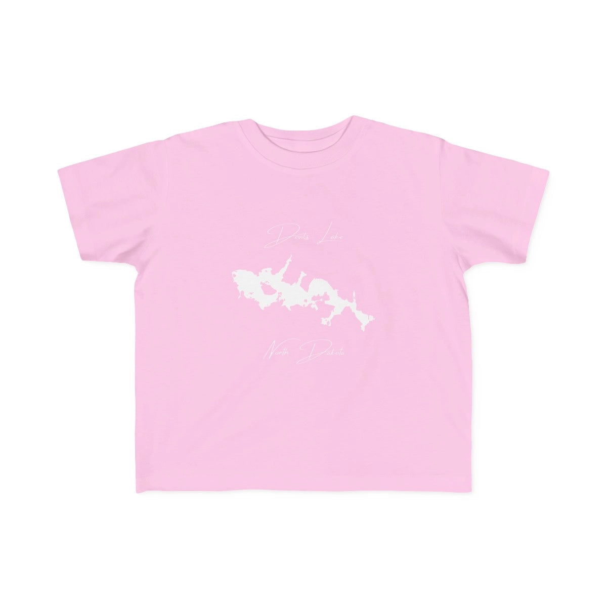 North  Dakota  Devils  Lake  Toddler  T-shirt  front  position  view  from  front  pink.webp