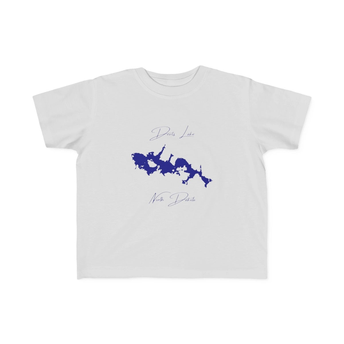 North  Dakota  Devils  Lake  Toddler  T-shirt  front  position  view  from  front  silver.webp
