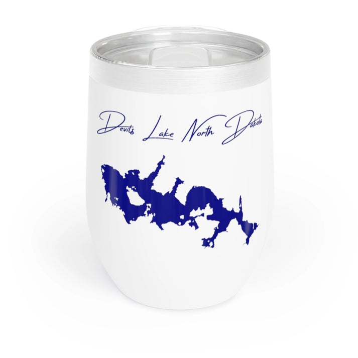 North  Dakota  Devils  Lake  Wine  Tumbler  front  position  view  from  front  white.webp