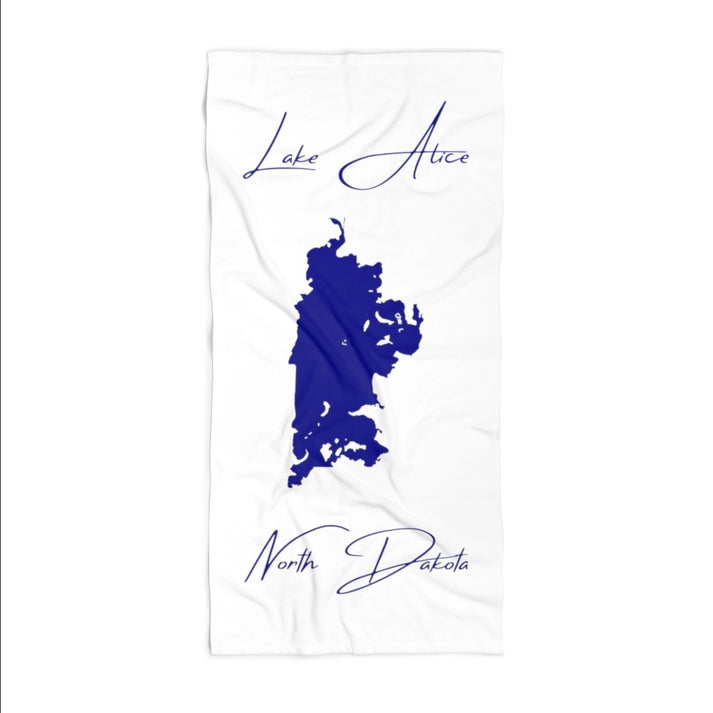 North  Dakota  Lake  Alice  Beach  Towel  front  position  view  from  front  36  x  72.webp