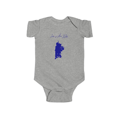 North  Dakota  Lake  Alice  Onesie  front  position  view  from  front  heather.webp
