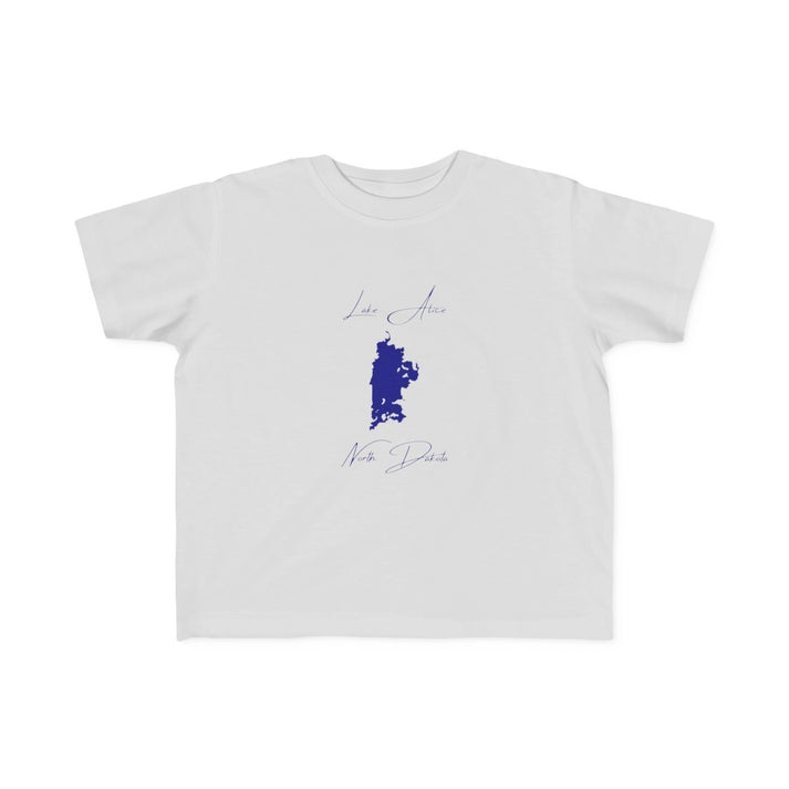 North  Dakota  Lake  Alice  Toddler  T-shirt  front  position  view  from  front  silver.webp