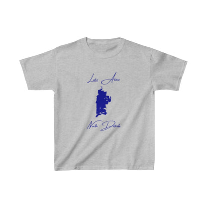 North  Dakota  Lake  Alice  Youth  T-shirt  front  position  view  from  front  sport  grey.webp