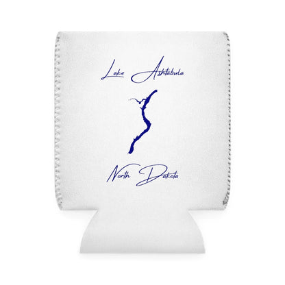 North  Dakota  Lake  Ashtabula  Can  Koozie  front  position  view  from  front-1  white.webp