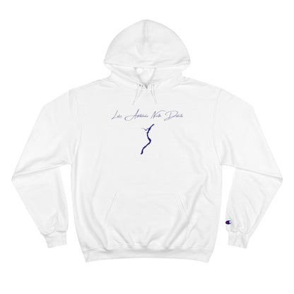 North  Dakota  Lake  Ashtabula  Hoodie  front  position  view  from  front  white.webp