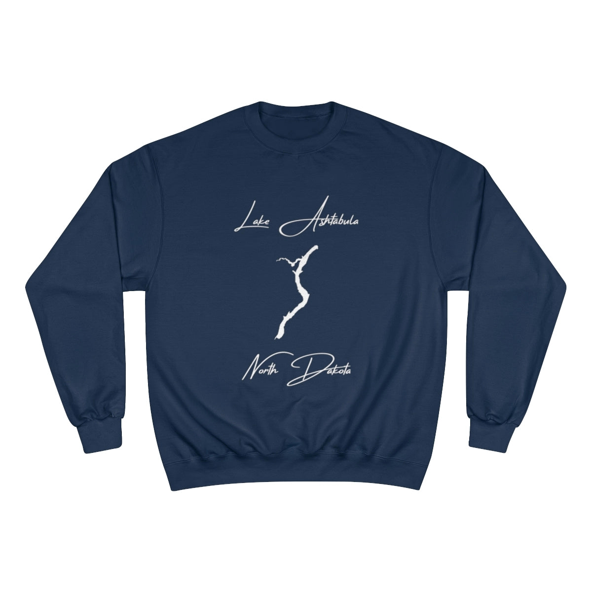 North  Dakota  Lake  Ashtabula  Sweatshirt  front  position  view  from  front  navy.webp