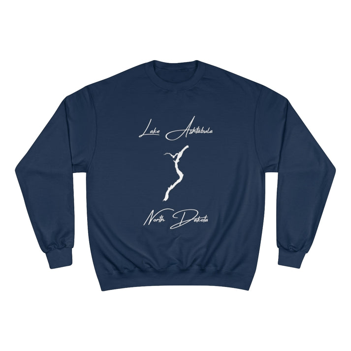 North  Dakota  Lake  Ashtabula  Sweatshirt  front  position  view  from  front  navy.webp