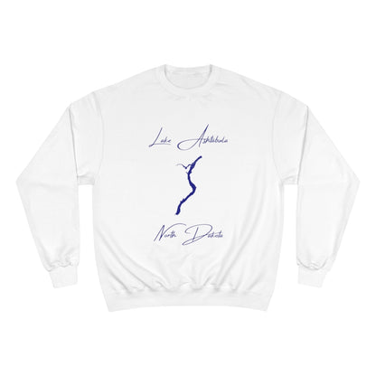 North  Dakota  Lake  Ashtabula  Sweatshirt  front  position  view  from  front  white.webp