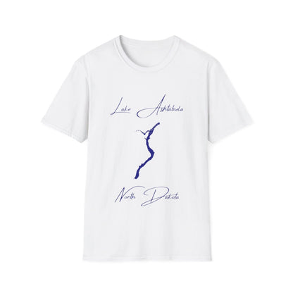 North  Dakota  Lake  Ashtabula  T-shirt  front  position  view  from  front  white.webp
