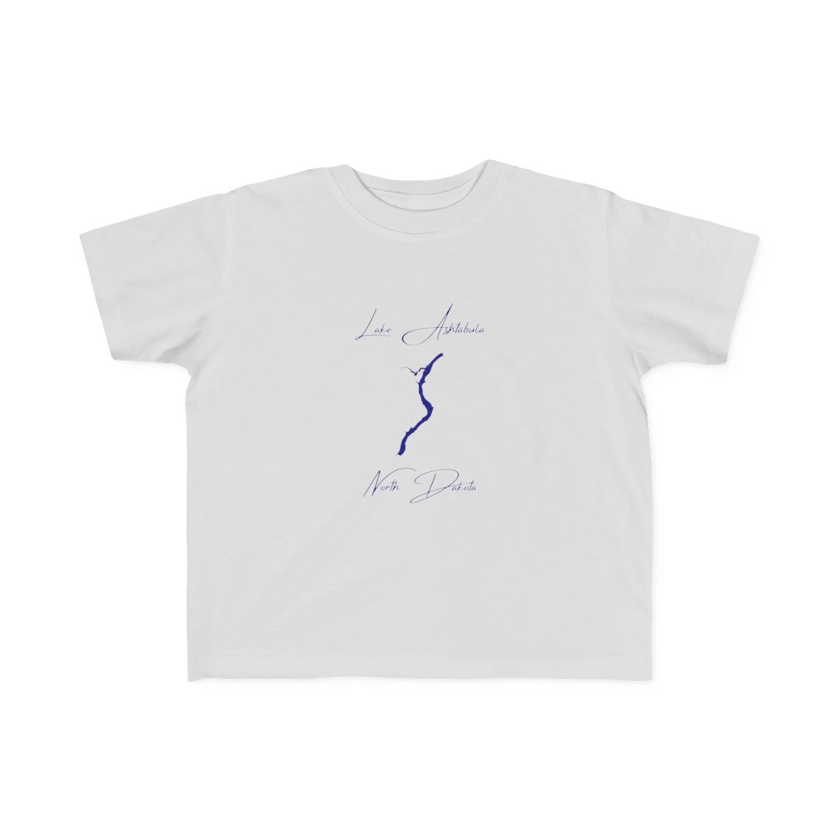 North  Dakota  Lake  Ashtabula  Toddler  T-shirt  front  position  view  from  front  silver.webp