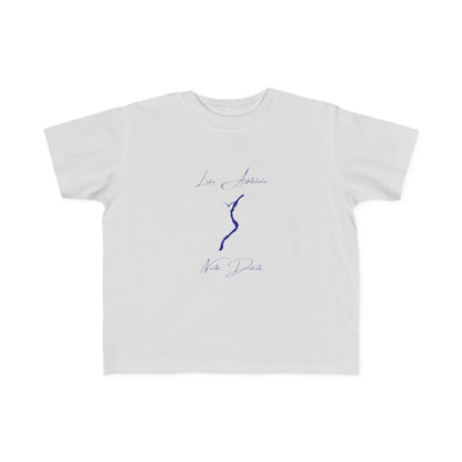 North  Dakota  Lake  Ashtabula  Toddler  T-shirt  front  position  view  from  front  silver.webp
