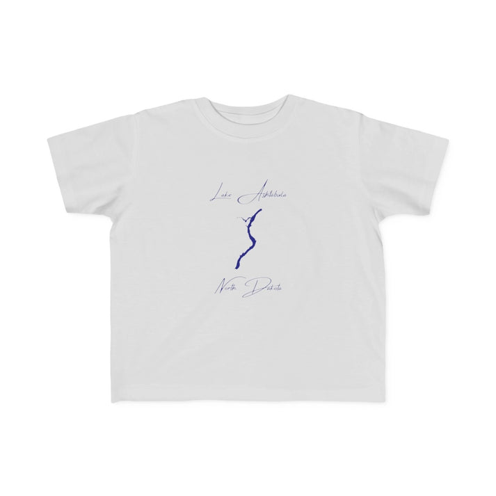 North  Dakota  Lake  Ashtabula  Toddler  T-shirt  front  position  view  from  front  silver.webp