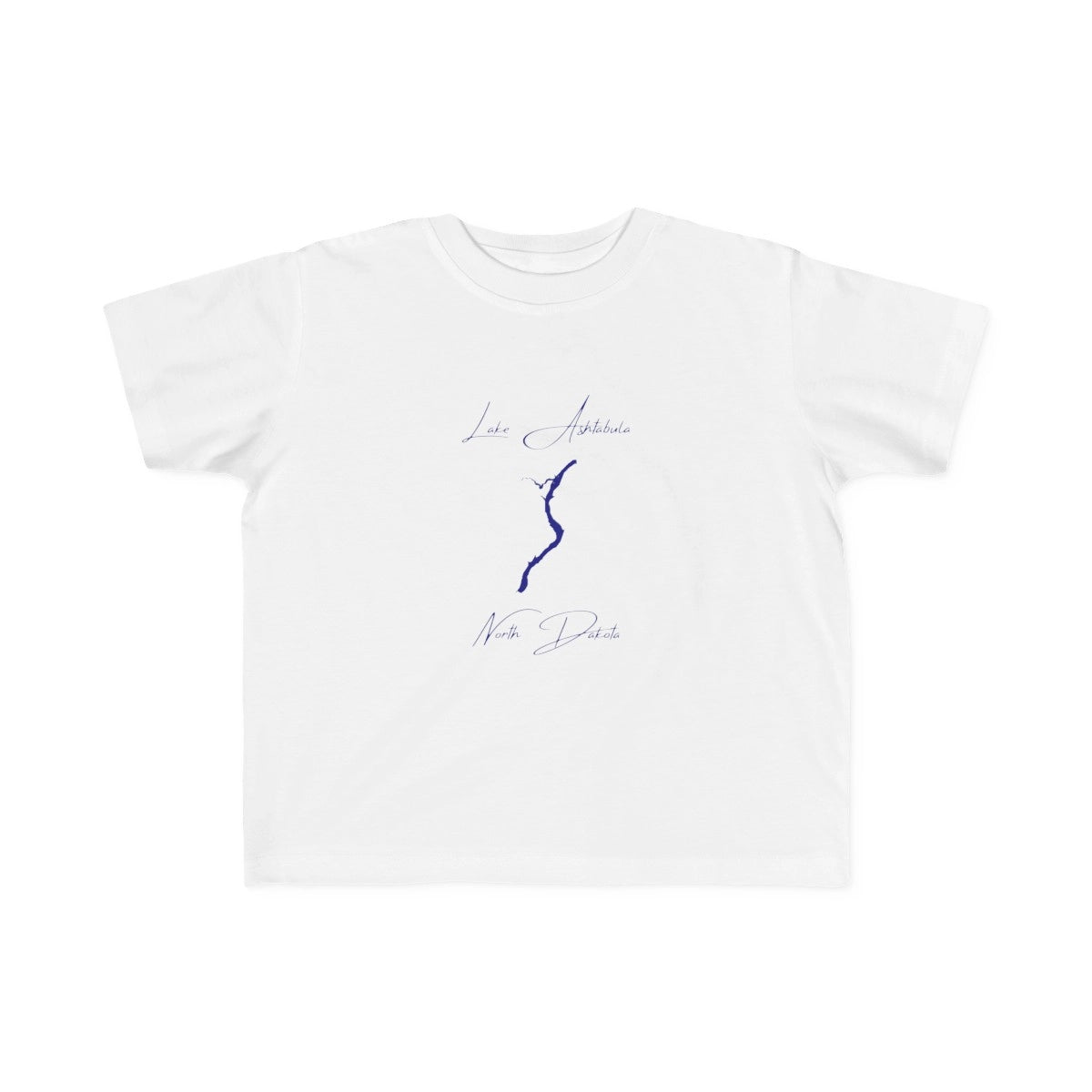 North  Dakota  Lake  Ashtabula  Toddler  T-shirt  front  position  view  from  front  white.webp