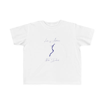 North  Dakota  Lake  Ashtabula  Toddler  T-shirt  front  position  view  from  front  white.webp