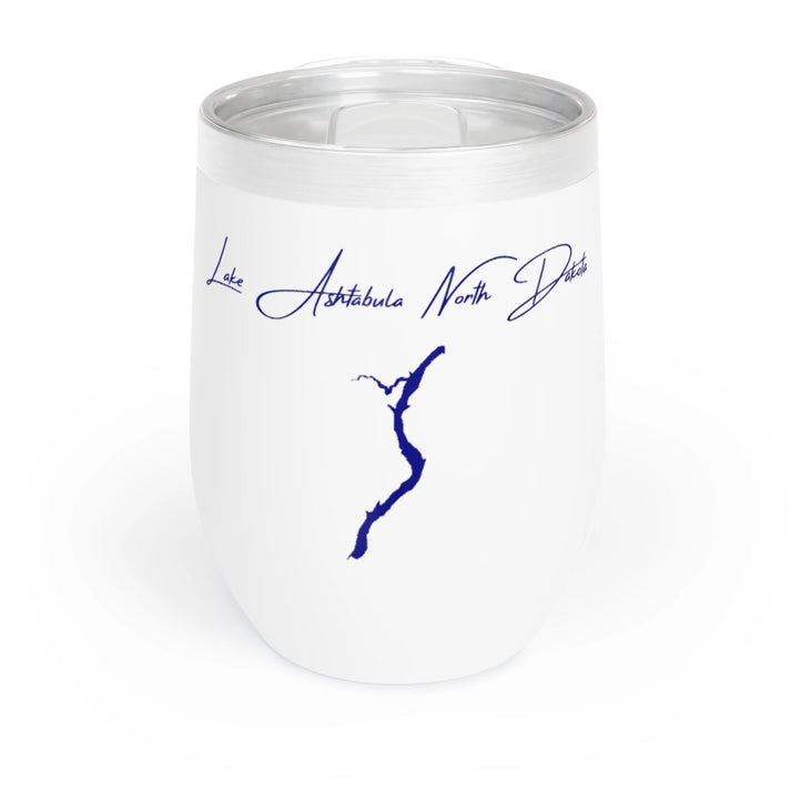 North  Dakota  Lake  Ashtabula  Wine  Tumbler  front  position  view  from  front  white.webp