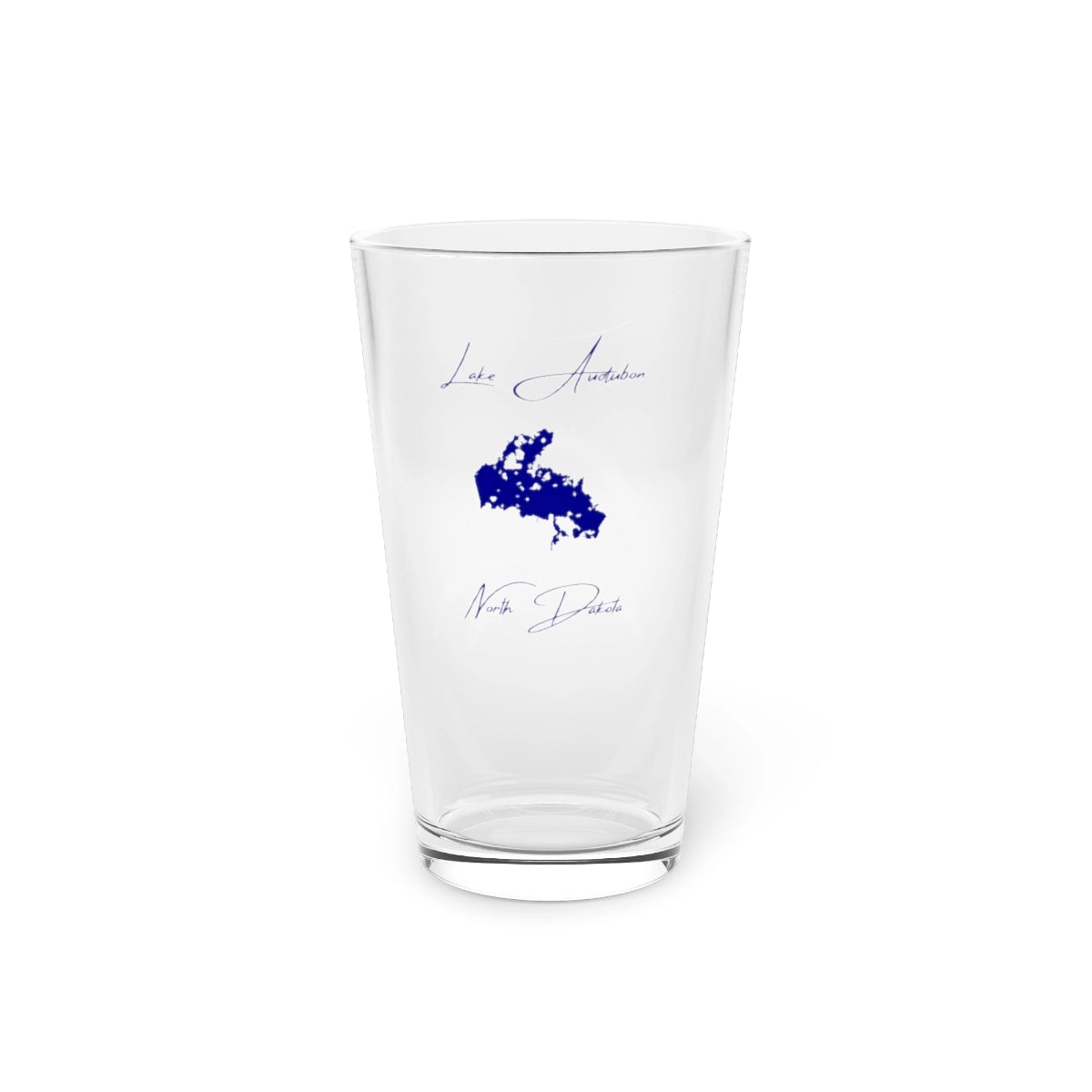 North  Dakota  Lake  Audubon  16oz  Pint  Glass  front  position  view  from  front  16oz.webp