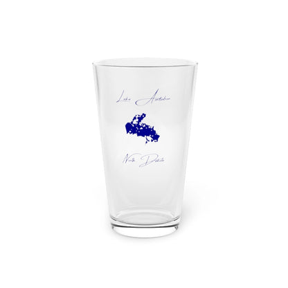 North  Dakota  Lake  Audubon  16oz  Pint  Glass  front  position  view  from  front  16oz.webp