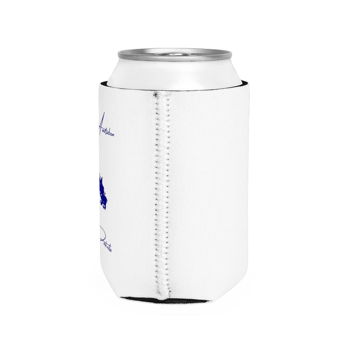 North  Dakota  Lake  Audubon  Can  Koozie  all  position  view  from  right  white.webp