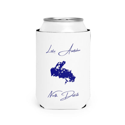 North  Dakota  Lake  Audubon  Can  Koozie  front  position  view  from  front-2  white.webp