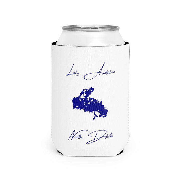 North  Dakota  Lake  Audubon  Can  Koozie  front  position  view  from  front-2  white.webp