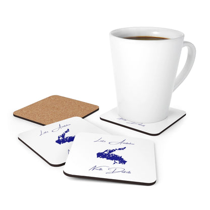 North  Dakota  Lake  Audubon  Coaster  Set  front  position  view  from  context-1  3.75  x  3.75.webp