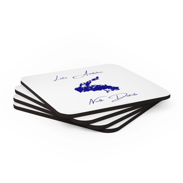 North  Dakota  Lake  Audubon  Coaster  Set  front  position  view  from  stacked  3.75  x  3.75.webp