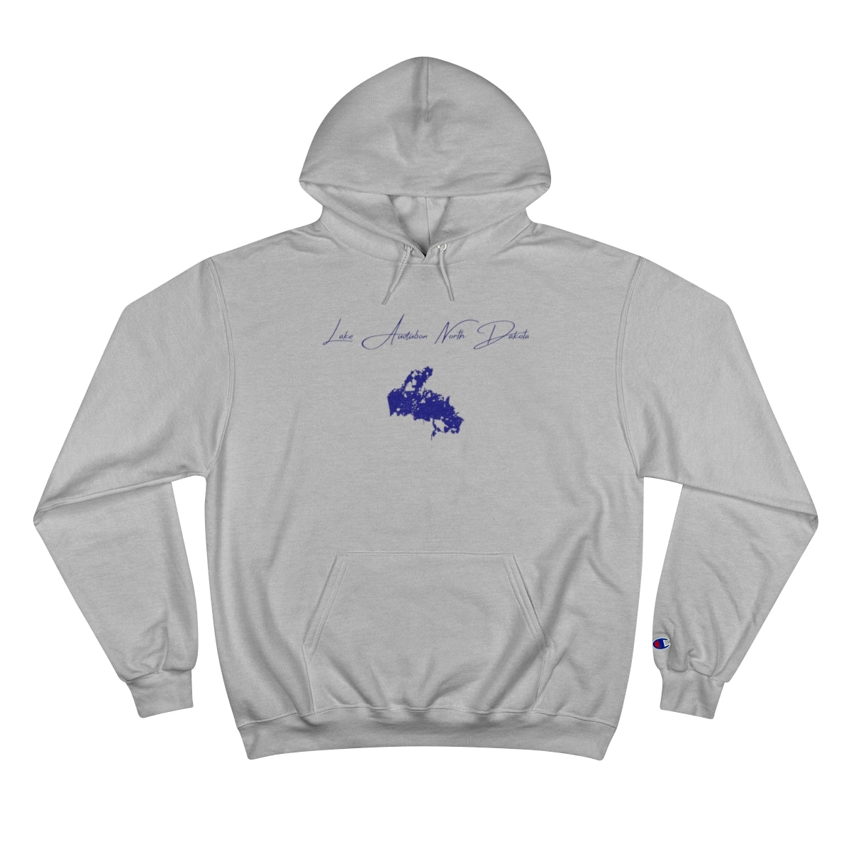 North  Dakota  Lake  Audubon  Hoodie  front  position  view  from  front  light  steel.webp